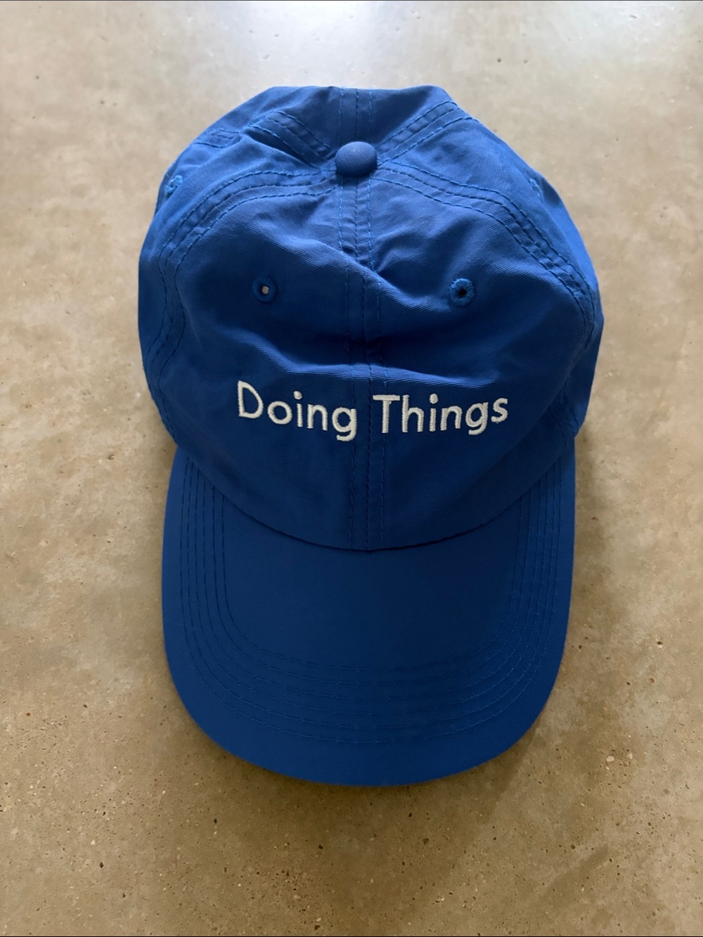 Outdoor Voices Royal Blue Baseball Cap with White Logo